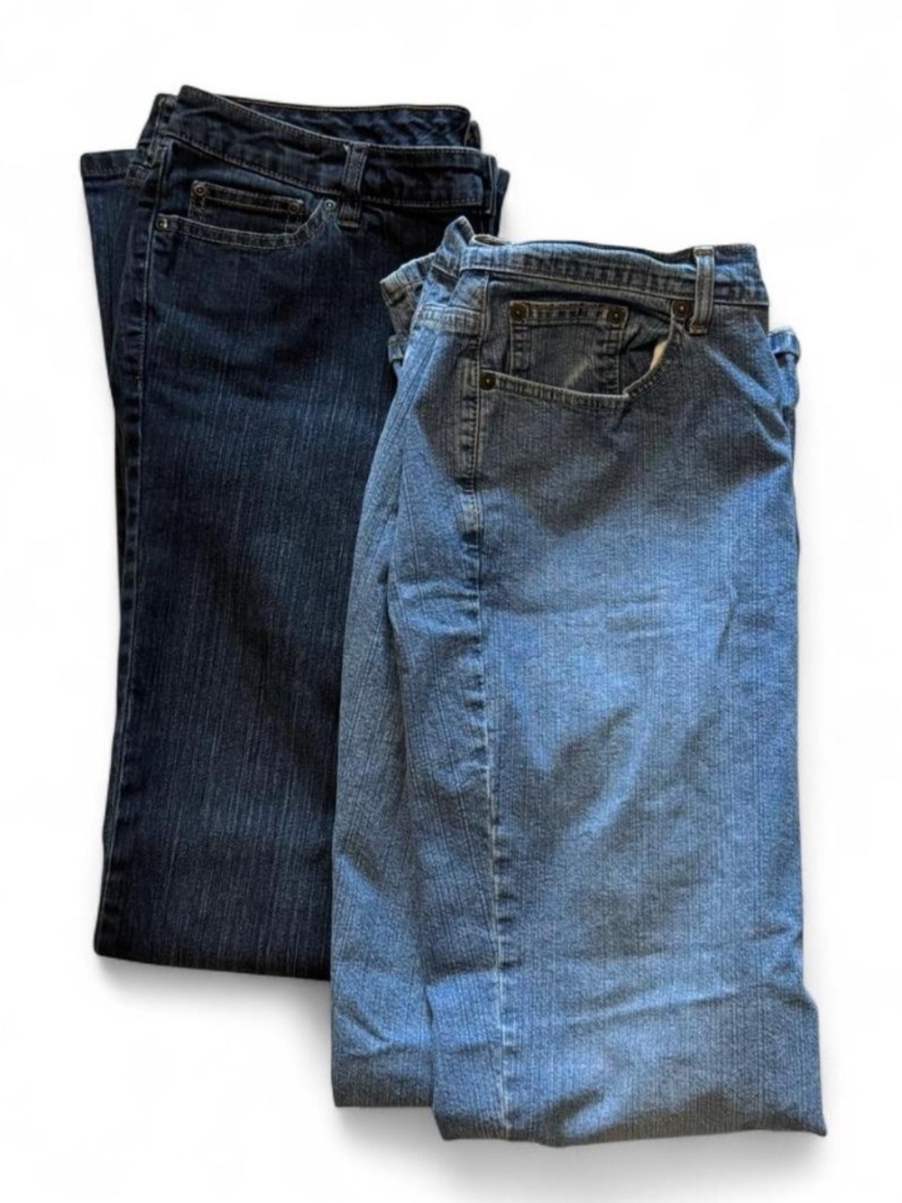 Venezia Flare Jeans Bundle Size 16 (2 Pairs) Dark & Light Wash Y2K